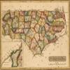 North Carolina 1817 by Vintage Maps - 28X22 Art Print Poster view 1