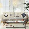 HUYAW Navy Blue Nautical Ocean Boat Anchor Compass Throw Pillow Covers, Sailor Nautical Gifts, Ship Pillow Cases 18 x 18 Inch Home Ship Sofa Decor Set of 4 view 2