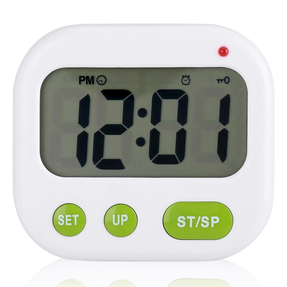 Digital Kitchen Timer, Big Digits, Loud Alarm, Magnetic Backing, Stand, for Cooking Baking Sports Games Office