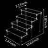 Acrylic Display Stand Pottery Storage Rack Doll Clay Figurine Display Stand Transparent Ladder Shelf Store Display Tools (4 Tiers) view 2