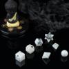 Crocon Rainbow Moonstone 7Pcs Platonic Solids Crystal Geometry Set, Platonic Solids Sacred Geometric Stones for Meditation Reiki Balancing Healing Chakra Stone Cleansing Spiritual Good Luck (15-20mm) view 2