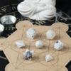 Crocon Rainbow Moonstone 7Pcs Platonic Solids Crystal Geometry Set, Platonic Solids Sacred Geometric Stones for Meditation Reiki Balancing Healing Chakra Stone Cleansing Spiritual Good Luck (15-20mm) view 4