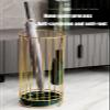 Umbrella Racks Golden Metal Umbrella Stand Umbrella Holder, Corridor Entrance Umbrella Basket with drip Tray and 3 Hooks, Accommodate 10 Umbrellas view 4