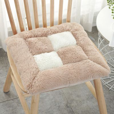 QIAOH Chair Pads Dining Chair Pads with Ties Set of 1, Seat Cushions Square Seat Pads for Bar Stool Pillows for Patio Camping Kitchen Chairs Dining Chair Cushions
