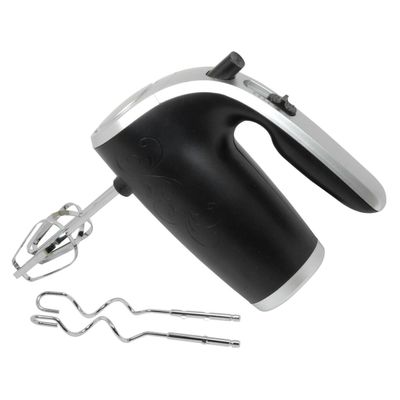 5 Speed 150 Watt Hand Mixer with Silver Accents44; Black