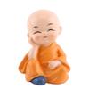 4Pcs Cute Kongfu Monk Figurine Statue, Car Dashboard Ornament Buddha Monks Resin Crafts Ornament Car Interior Display Decoration for Home Office Car Decor view 2