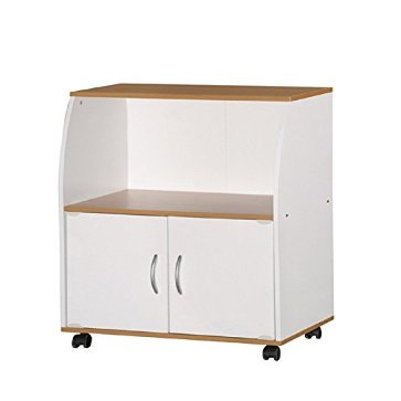 Made-to-Order Microwave Cart-Beech