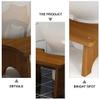 DOITOOL 1pc Footstool Lightweight Step Stool for Bathroom and Home Use Compact Footrest for Adults and Boys and Girls Easy to Clean Comfortable Height for Potty Training view 3
