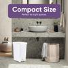 Superio Slim Trash Can with Foot Pedal  10.5 Gallon Step-On Trash Can with Lid, Large Plastic Garbage Can, Trashcan for Bathroom, Kitchen, Office, Bedroom, Dorm Room, Patio,  White, 2 Pack view 4