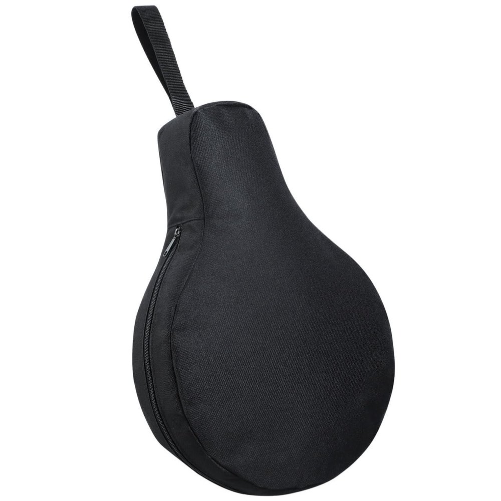 Hemoton Cast Iron Skillet Bag for Camping, Water Resistant Storage Case for 8" 10" 12" Frying Pan, Thick Oxford Cookware Carrier with Hanging Loop for Camping Outdoor Picnic BBQ, Black