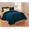 BrylaneHome Velvet Diamond Quilted Bedspread - Queen, Deep Teal view 1