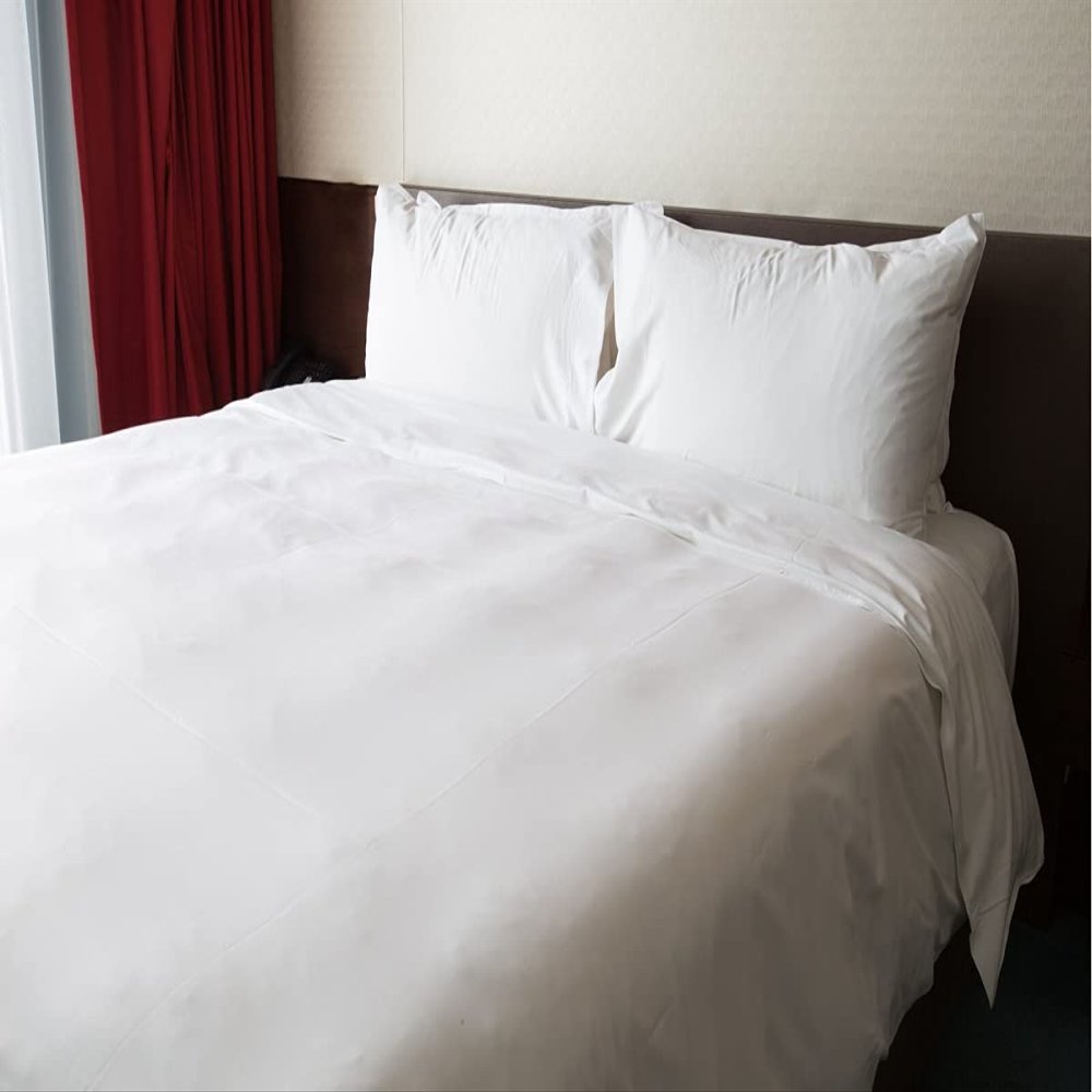 Rifz GMC7090-T250 T-250 Cotton Blend Duvet Cover, White - Twin Size