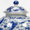 AA Importing 14.5" Ceramic Ginger Jar, Koi Pond Design view 3