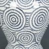 AA Importing Blue and White Circles 14" Porcelain Ginger Jar with Lid view 2