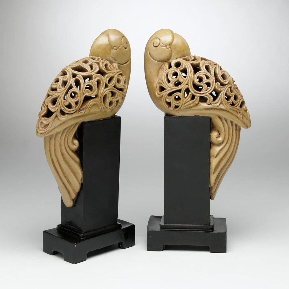 AA Importing Ceramic Parrot Figures