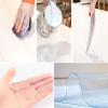 KDDFN Easy Clean Transparent Tablecloth,Clear Tablecloth Protector,Plastic Tablecloth for Dinning Table,Desk Pad Mat,for Coffee Table,Writing Desk (53.2in) view 4