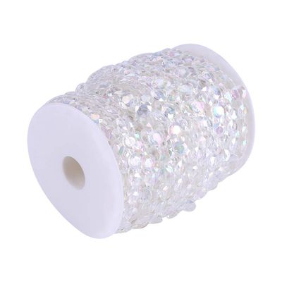 30m Crystal Beads Curtain, Acrylic Crystal Garland Strands for Home,Curtain, Christmas Tree Deco, Wedding and Party Decoration (2#)