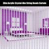 30m Crystal Beads Curtain, Acrylic Crystal Garland Strands for Home,Curtain, Christmas Tree Deco, Wedding and Party Decoration (2#) view 2
