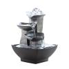 jinyi2016SHOP Desktop Fountain Tabletop Fountain Waterfall Humidifier Small Desktop Fountain for Home Office Bedroom Relaxation Yard Art Decor Relaxation Indoor Tabletop Fountain view 1