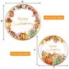 ceiba tree Thanksgiving Paper Plates 48 Pcs Fall Disposable Dinnerware Heavy Duty for 24 Guests Give Thanks Theme Party Supplies Happy Thanksgiving Autumn Tableware Set view 2