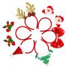 MGparty 12 Pieces Christmas Headbands Christmas Parties Favors Decoration Supplies Xmas Gifts Photo Booth Xmas Tree Snowman Reindeer Antlers Santa Hat view 3