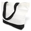 TOPDesign 24-Pack Super Strong Large 12oz Cotton Canvas Tote Bags, Reusable Grocery Shopping Cloth Bags, Fashionable Two-Tone Totes for Crafts, DIY Your Creative Designs view 1