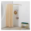 GAXQFEI Dressing Changing Room Kit, Clothing Store Locker Room, Privacy Partition Curtain, Cloakroom Divider Corner Golden Metal Rail for Office, Bathroom,Beige,120 * 120Cm view 1