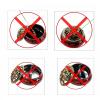QIANJINL Incense Burner 3 in 1 Ceramic Stick Incense Holder for Home Decor Yoga Spa Meditation (Red), 4inchx2.9inch view 4