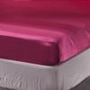 CFYCYHDZHT Bedding Best for Hotel Home Satin Brushed Microfiber Deep Pocket Fitted Sheets, Solid Color Silky Mattress Protector for A Single Double Bed 150200cm (3pcs) Purple view 3