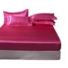 CFYCYHDZHT Bedding Best for Hotel Home Satin Brushed Microfiber Deep Pocket Fitted Sheets, Solid Color Silky Mattress Protector for A Single Double Bed 150200cm (3pcs) Purple view 4