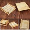 AIZYR Kitchen Dumpling Tray Holder - Wooden Refrigerator Storage Container Stackable Organizer for Save Space,22204.5cm view 4