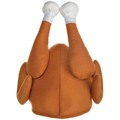 Fun & Festive Fabric Turkey Gobble Hat - 13" x 11" (1 Pc.) - Perfect for Thanksgiving Celebrations and Parties
