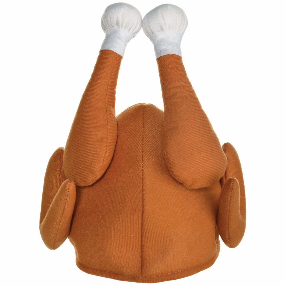 Fun & Festive Fabric Turkey Gobble Hat - 13" x 11" (1 Pc.) - Perfect for Thanksgiving Celebrations and Parties