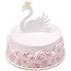 CakeDrake Princess Swan Cake Layon (6 Pieces) Princess Themed Cake Decor view 1