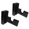 2Pieces Hockey Stick Display Wall Mount - Horizontal Wood Hanger Rack, Bracket (Black) view 1