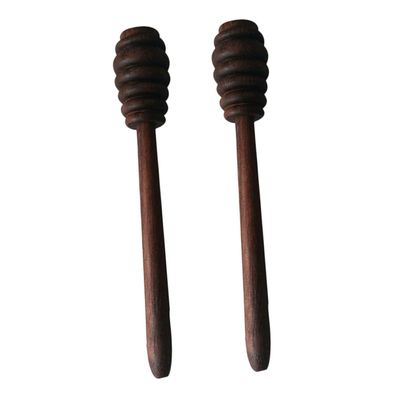 2pcs Honey Stick Honey Stirring Spoon Honey Stir Stick Wood Honey Wand Wooden Honey Dipper Wood Honey Stirrer Wood Honey Dipper Sticks Honey Jar Wand Honey Dippers Honey Stir Wand