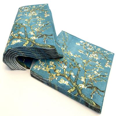 20ct 13x13 Almond Decorative Napkins for Decoupage, Floral, Mother's Day, Father's Day, Fall, Thanksgiving, Paper, Lunch, Dinner, Cocktail, Beautiful