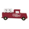 DII Christmas Advent Collection Decorative & Reusable Wooden Countdown Calendar, 8x3.5", Block Truck view 2