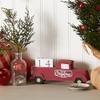 DII Christmas Advent Collection Decorative & Reusable Wooden Countdown Calendar, 8x3.5", Block Truck view 4