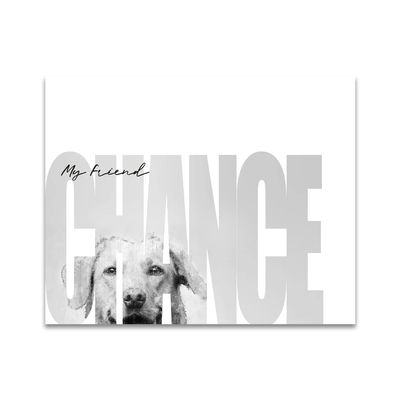 Personal-Prints My Best Friend - Customized Gift for Dog Owner (11"x14" Block Mount, Labrador Retriever - Yellow)