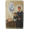 Needzo Saint Gerard Holy Prayer Card with Medal and Prayers on The Back, Catholic Saints Pocket Prayer Bookmarks and Bible Page Holders, Patron Saint of Fertility (3 3/8 Inches, Pack of 3) view 2
