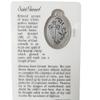 Needzo Saint Gerard Holy Prayer Card with Medal and Prayers on The Back, Catholic Saints Pocket Prayer Bookmarks and Bible Page Holders, Patron Saint of Fertility (3 3/8 Inches, Pack of 3) view 3