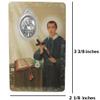 Needzo Saint Gerard Holy Prayer Card with Medal and Prayers on The Back, Catholic Saints Pocket Prayer Bookmarks and Bible Page Holders, Patron Saint of Fertility (3 3/8 Inches, Pack of 3) view 4
