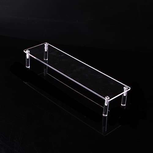 Acrylic Display Stand Pottery Storage Rack Doll Clay Figurine Display Stand Transparent Ladder Shelf Store Display Tools (1 Tier)