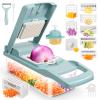 senbowe Ultra-Sharp 420-Grade Hardened Stainless Steel Onion Vegetable Chopper Dicer, 8 Interchangeable Blades, Includes Egg White Separator, Time Saver, 1 Year Warranty view 1