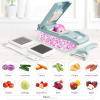 senbowe Ultra-Sharp 420-Grade Hardened Stainless Steel Onion Vegetable Chopper Dicer, 8 Interchangeable Blades, Includes Egg White Separator, Time Saver, 1 Year Warranty view 4