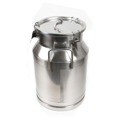 304 Stainless Steel Milk Can 30L Milk Juice Honey Bucket Wine Bucket Storage Holder Container with Sealed Lid USA
