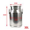 304 Stainless Steel Milk Can 30L Milk Juice Honey Bucket Wine Bucket Storage Holder Container with Sealed Lid USA view 3