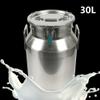 304 Stainless Steel Milk Can 30L Milk Juice Honey Bucket Wine Bucket Storage Holder Container with Sealed Lid USA view 4