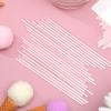 Zopeal 200 Pcs Acrylic Lollipop Sticks Clear Cake Pops Rods Cake Topper Candy Cupcake Treat Stick for Wedding Chocolate Cookie Dessert Handmade DIY Crafts Party Decor Gardening(4 x 0.12 Inches,Clear) view 4